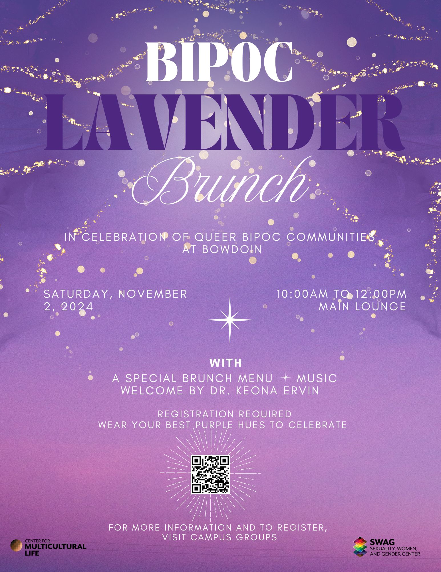 Lavender Brunch event poster