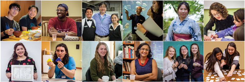 Japanese program students and faculty