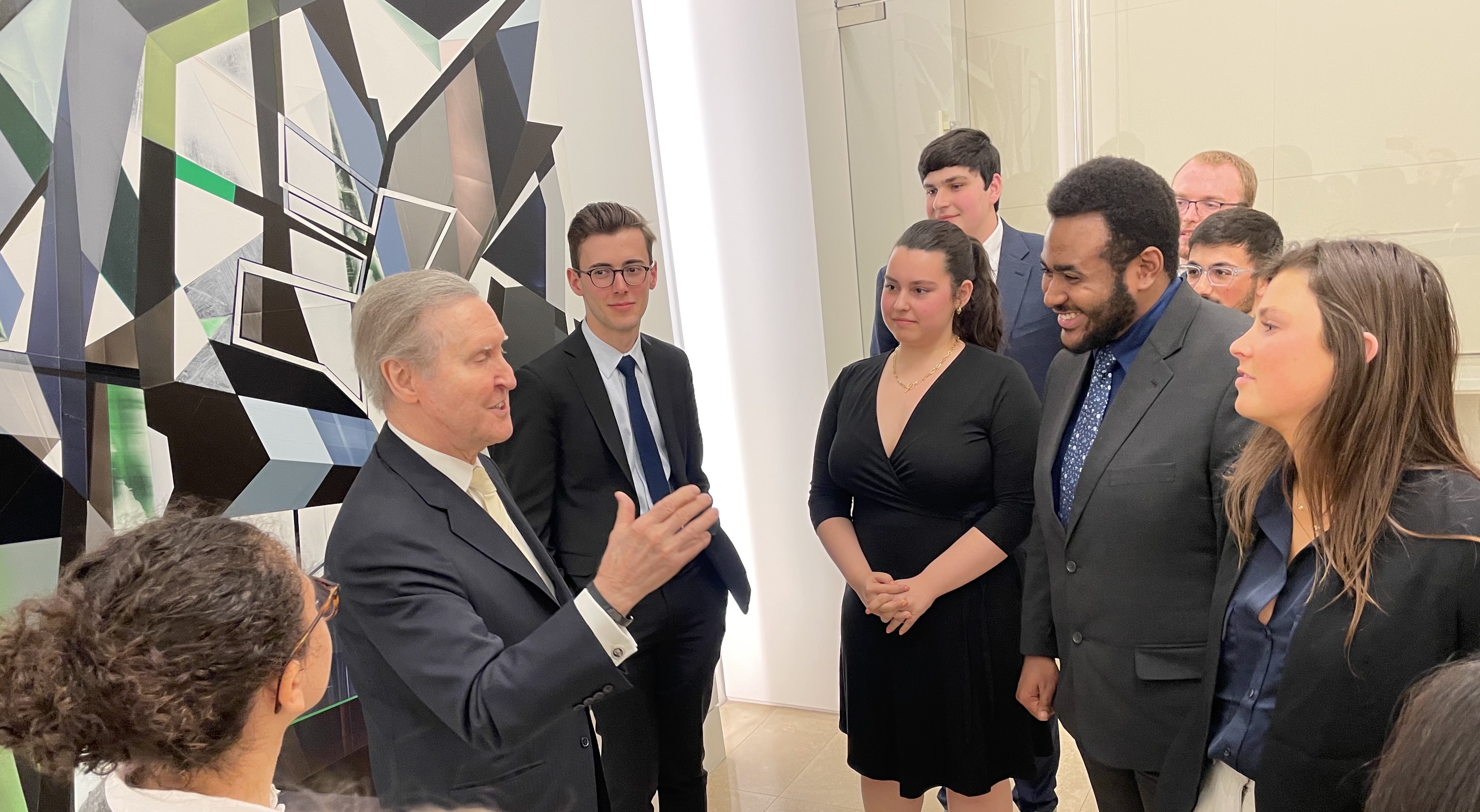 Secretary Cohen talks with BPS students