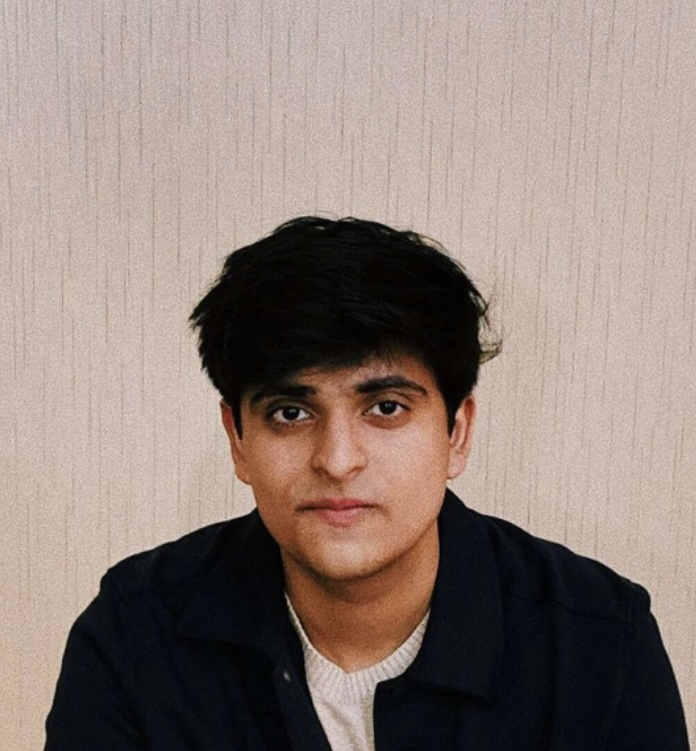Pranav smiles