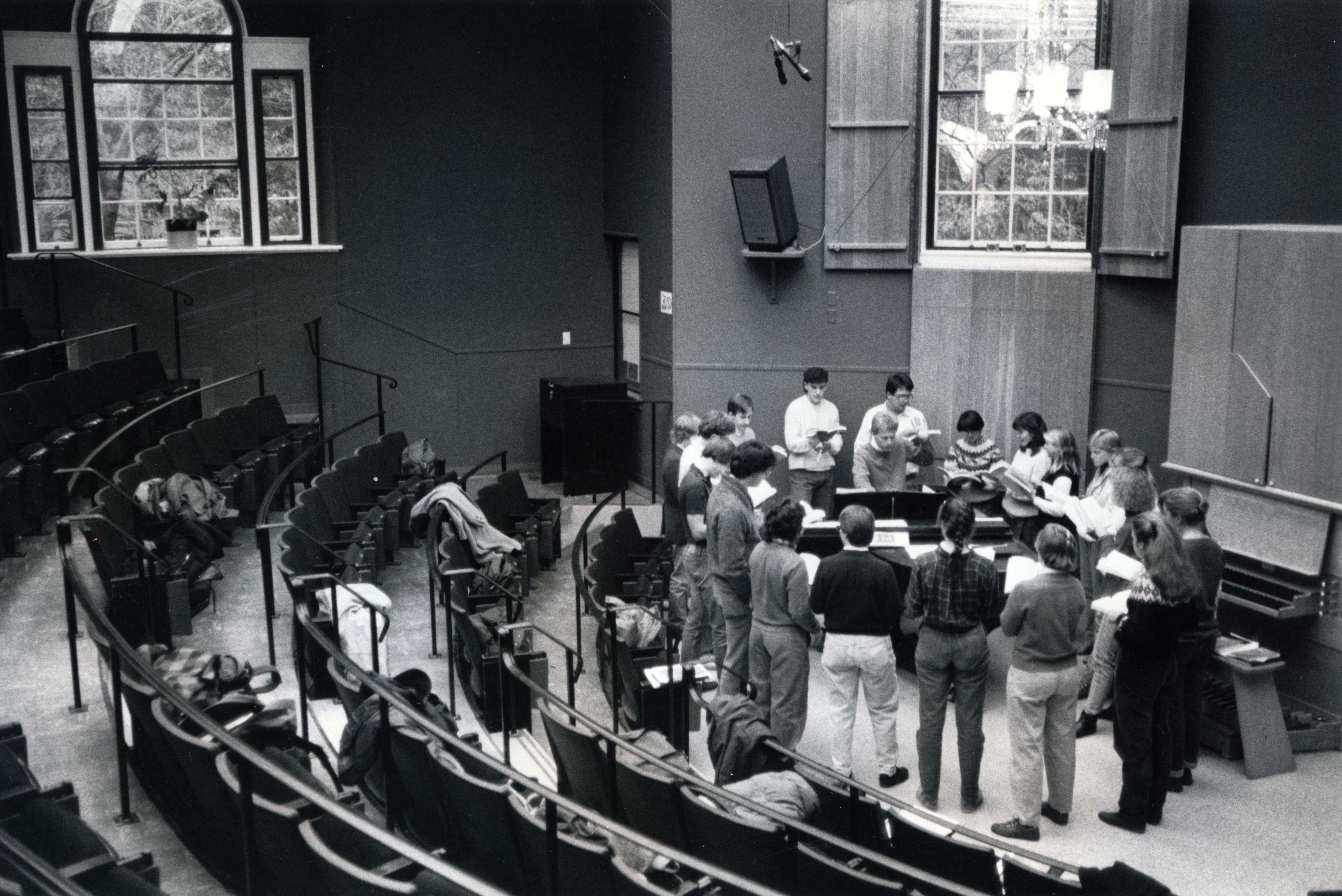 Chamber Choir rehearsal