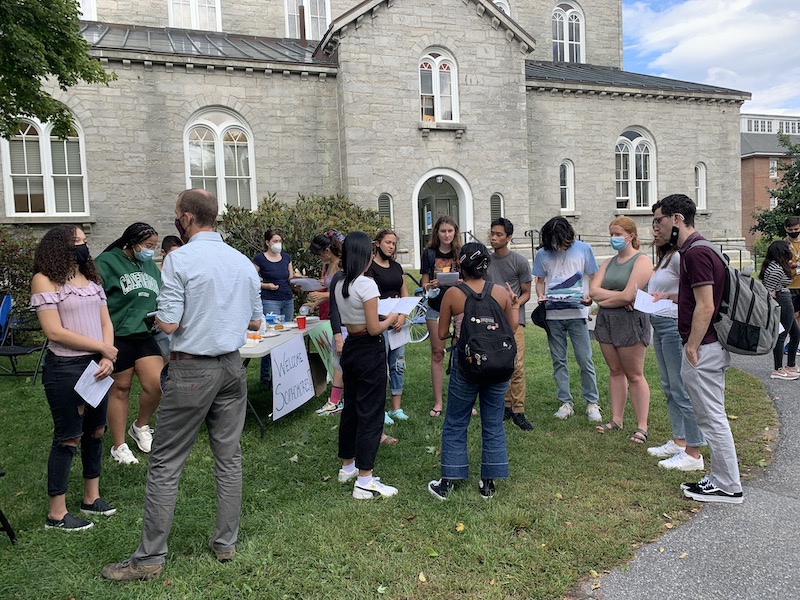 Students outside the McKeen Center