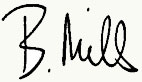 Mills' signature