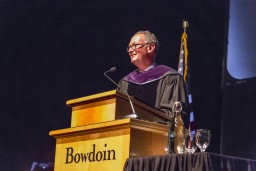 Barry Mills at podium