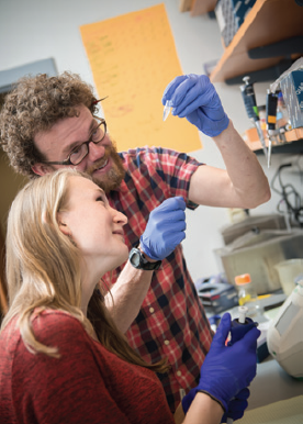 Jack Bateman with Tamira Vojnar ’14