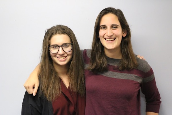 Left to right: Rachel Baron ’17 and Uma Blanchard ’17