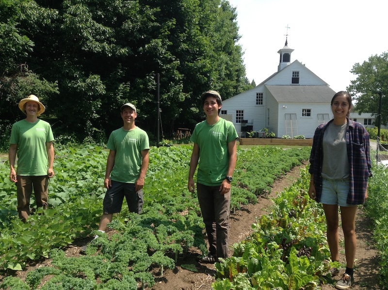April Mendez, far right, and Ken Shapiro ’17 with BOG director Jeremy Tardif and BOG assistant Mike Perisho