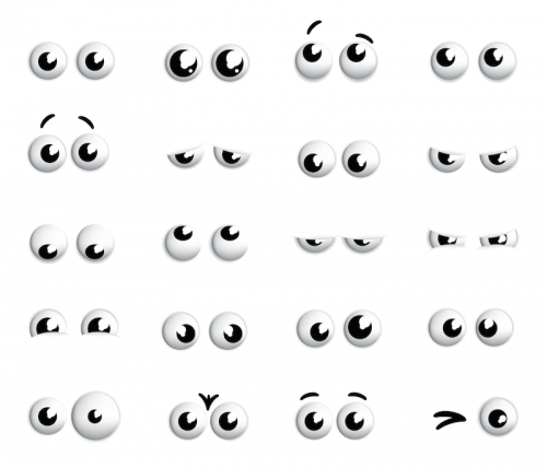 Comic eyes