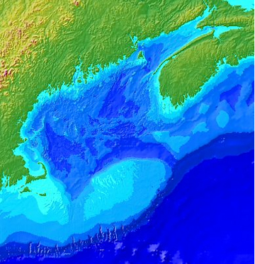 Gulf of Maine topography