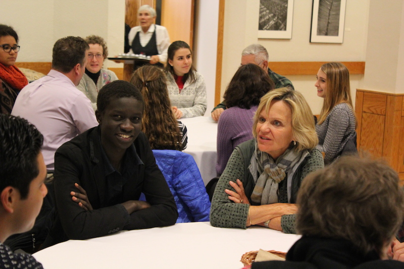 Osborn Ng’imor with his host mother, Cathy Jarratt