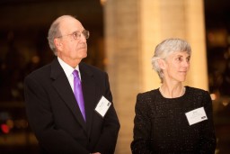 Man and woman in formal attire