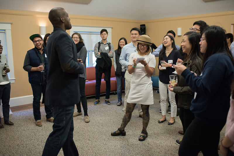 Elina Zhang ’16 reporting on the first Multicultural Alumni Reception