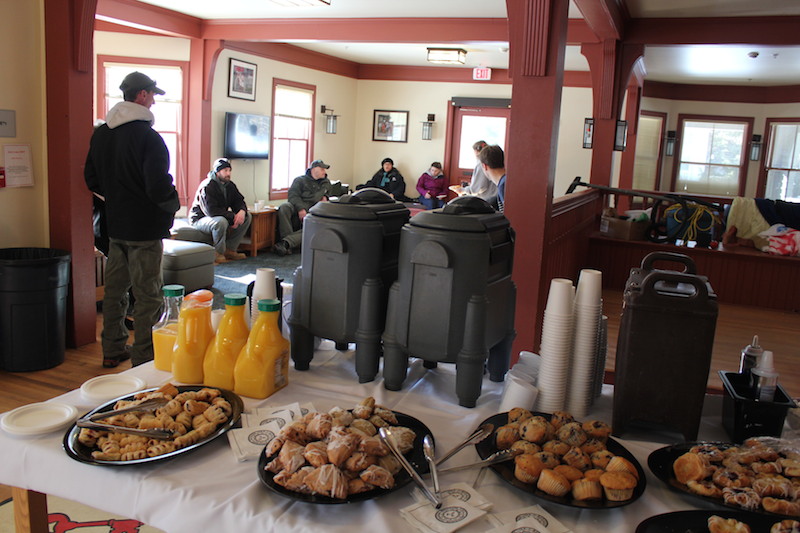 A Quinby House breakfast to thank Bowdoin groundskeepers, housekeepers and carpenters