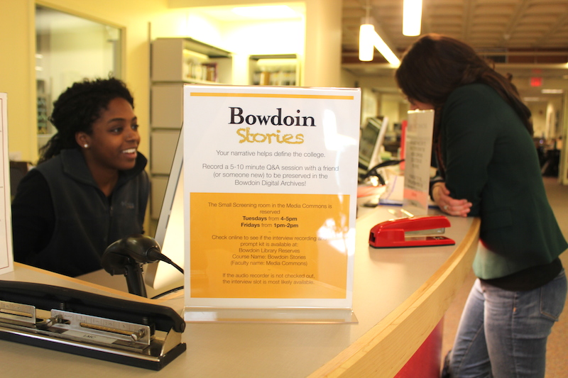 The Media Commons student-help desk. Photo by Talia Cowen ’16