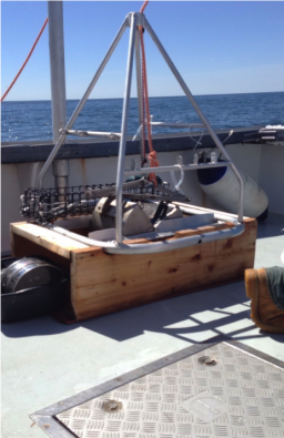 The machine used to collect samples from the ocean floor was known as “BUBBA,” for Big, Back-Breaking Apparatus. Photograph: Alana Luzzio