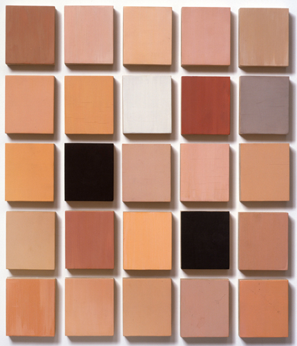 “Emmett at Twelve Months #3,: 1994, egg tempera on panel, by Byron Kim, born 1961. Collection of the Artist. © The Artist / Image Courtesy James Cohan Gallery, New York and Shanghai.