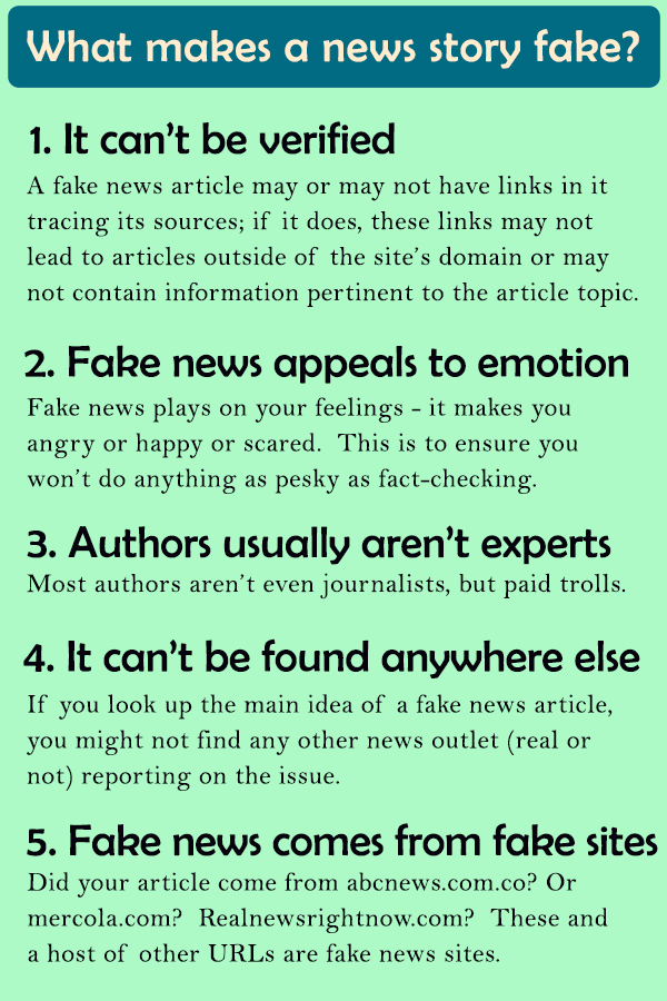 Fake news poster