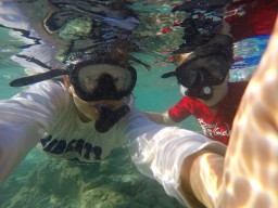 Students take a snorkeling break