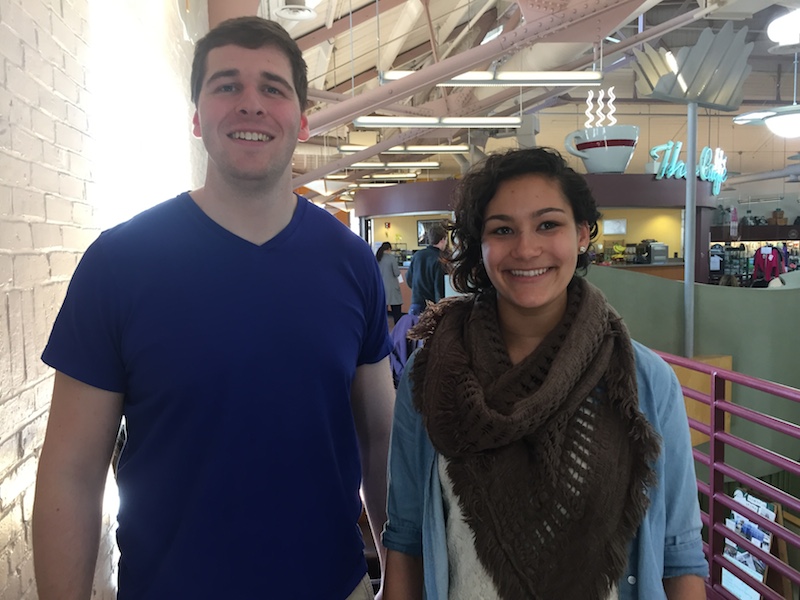Catholic Student Union co-leaders Jack Lucy ’17 and Suzanne Casey ’16
