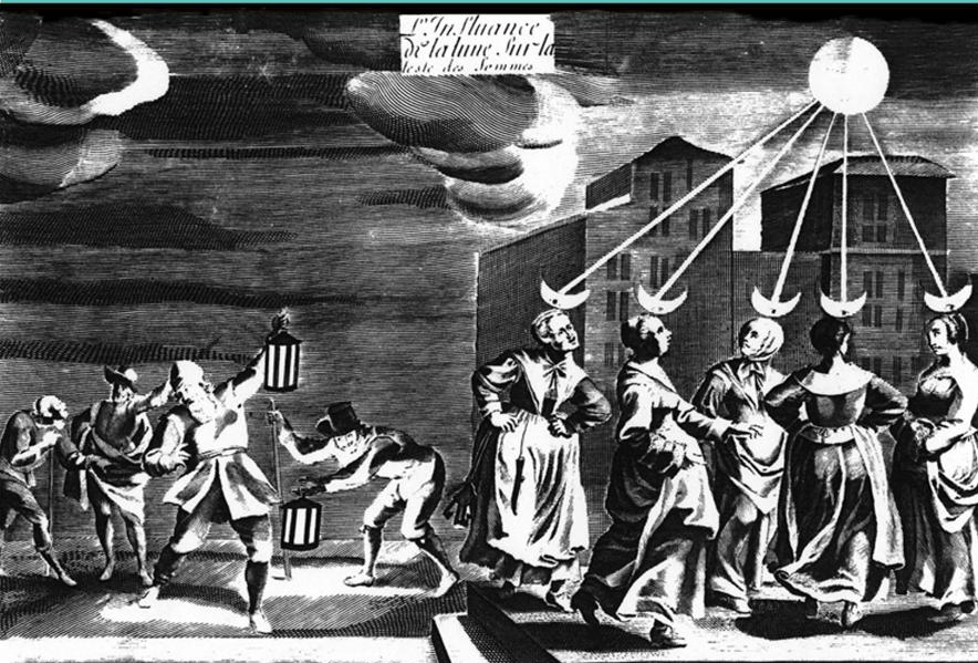 The Influence of the Moon on Women’s Heads. Circa 1650
