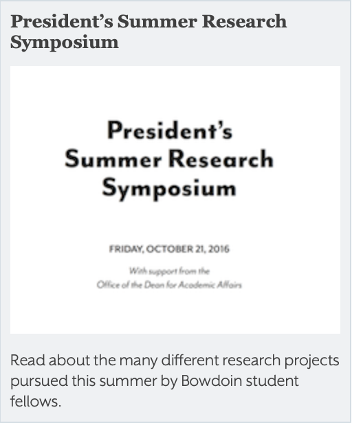 Summer Research Symposium