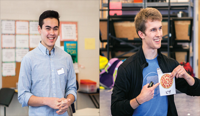 Michael Amano ’17 (left) and Justin Ehringhaus ’16. Photography: Anna Aridome