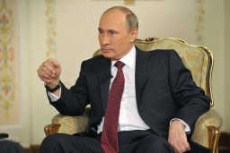 vladimir putin in chair