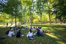 students on quad