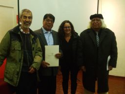 Bowdoin professor Carolyn Wolfenzon Niego with Luis Nieto Degregori, Enrique Rosas Paravicino, and José Luis Ayala 