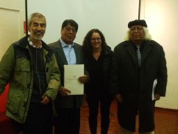 Bowdoin professor Carolyn Wolfenzon Niego with Luis Nieto Degregori, Enrique Rosas Paravicino, and José Luis Ayala