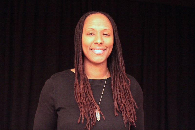 Basketball star Chamique Holdsclaw at Bowdoin