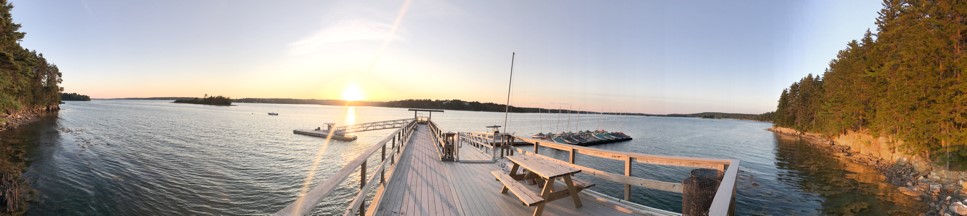 The rather idyllic location for the Bowdoin Marine Science Semester bootcamp