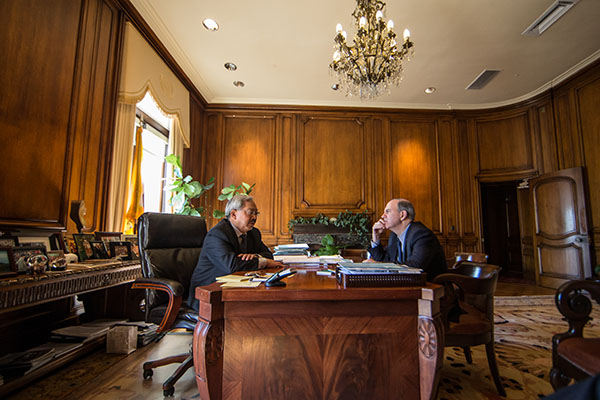 Edwin Lee and Andy Serwer