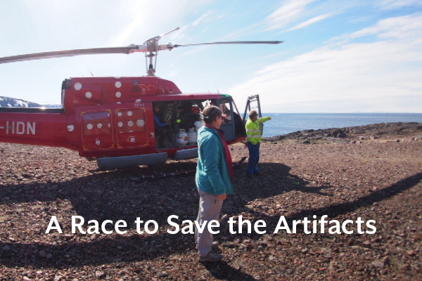 helicopter in Greenland 