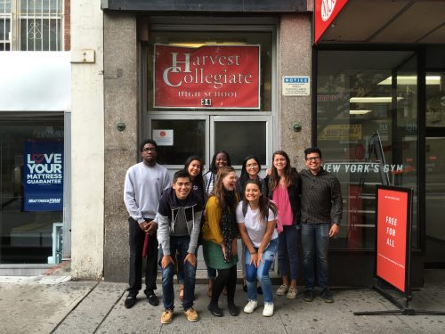 Students posing for picture