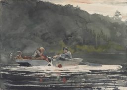 “The End of the Hunt,” 1892, watercolor over graphite, by Winslow Homer, American, 1836 – 1910. Gift of the Misses Harriet Sarah and Mary Sophia Walker. Bowdoin College Museum of Art.