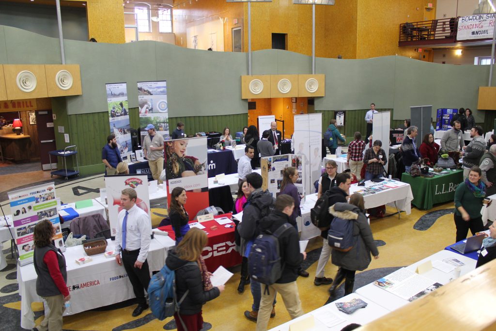 Maine Employers Career Fair in Morrell Lounge, Smith Union, Feb. 14, 2017