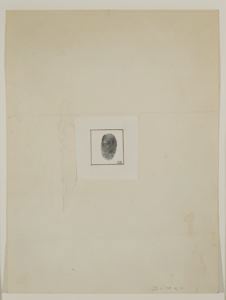 Robert Rauschenberg, Self-Portrait (for “The New Yorker” Profile), 1964, ink and graphite on paper