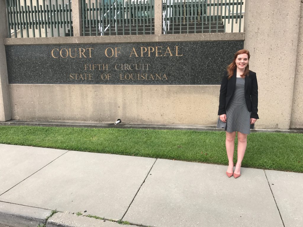 Ida Cortez ’18 at the Fifth Circuit Court