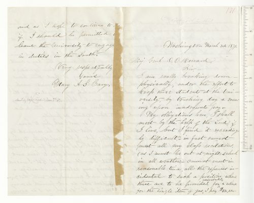 Shadd Cary letter
