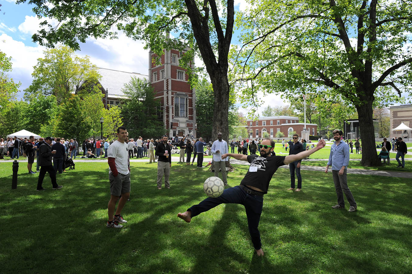 Soccer on the quad
