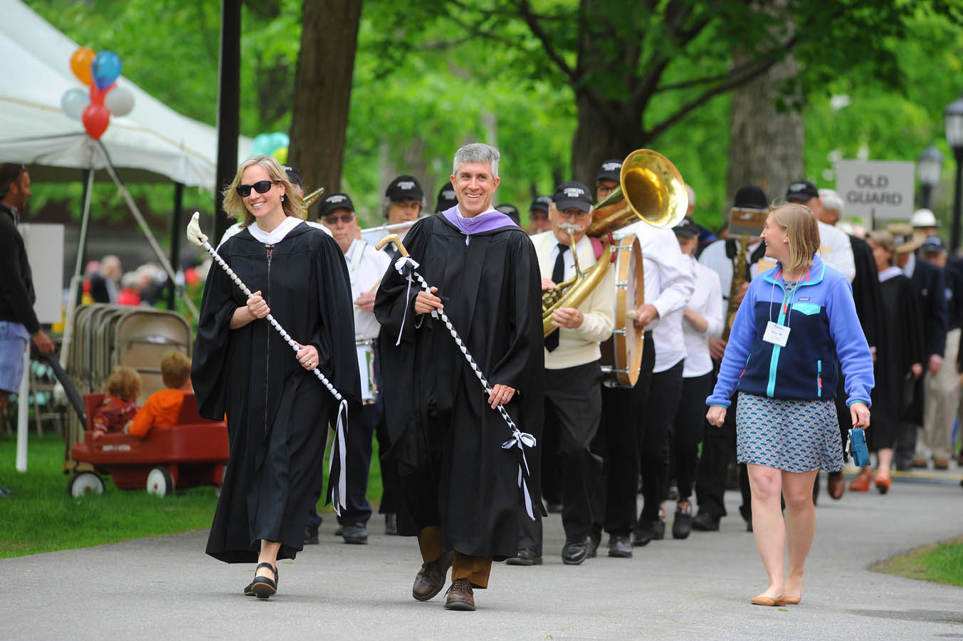 Alumni marching