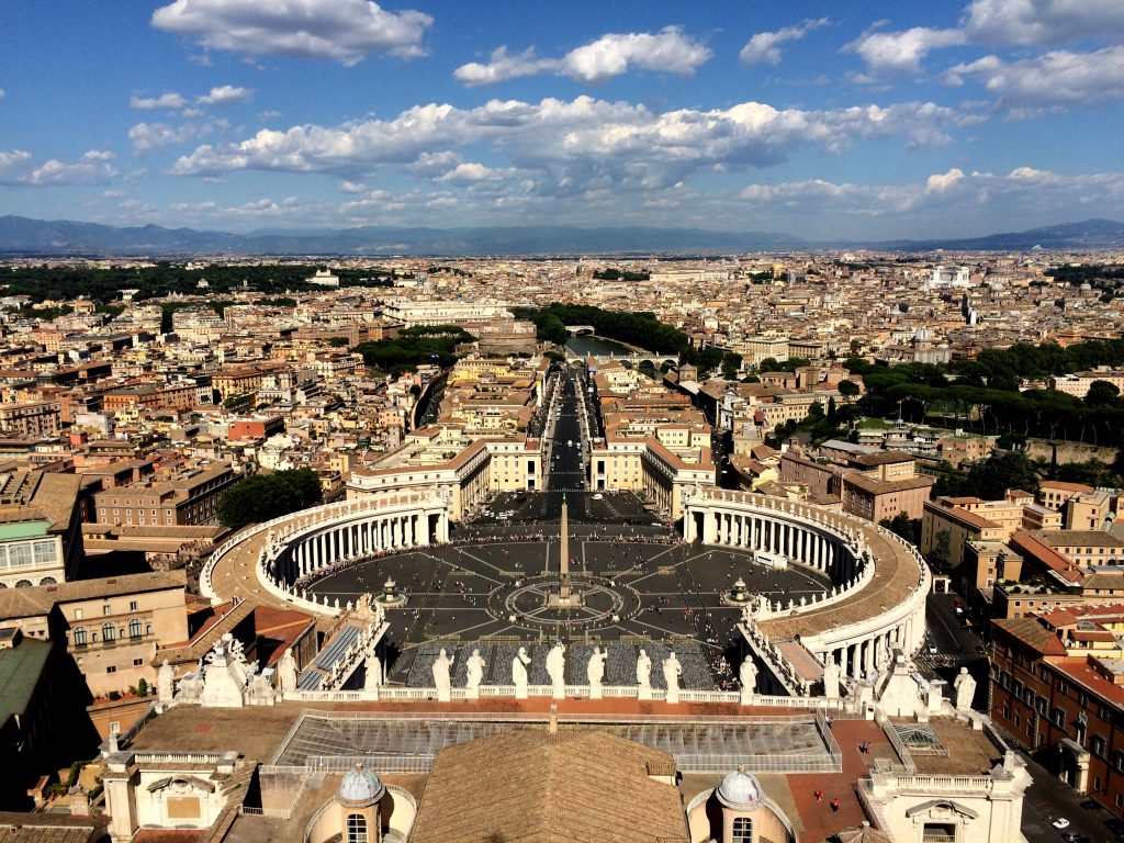 View of Rome from the Vatican. Wikimedia Commons