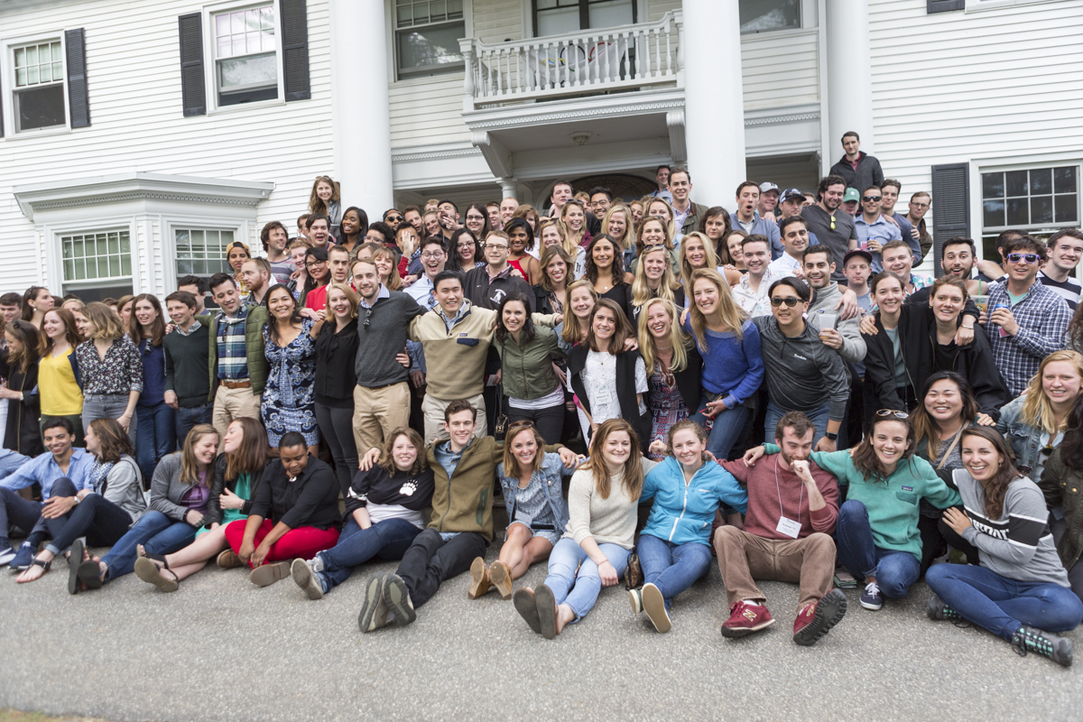 Group photo outside Baxter