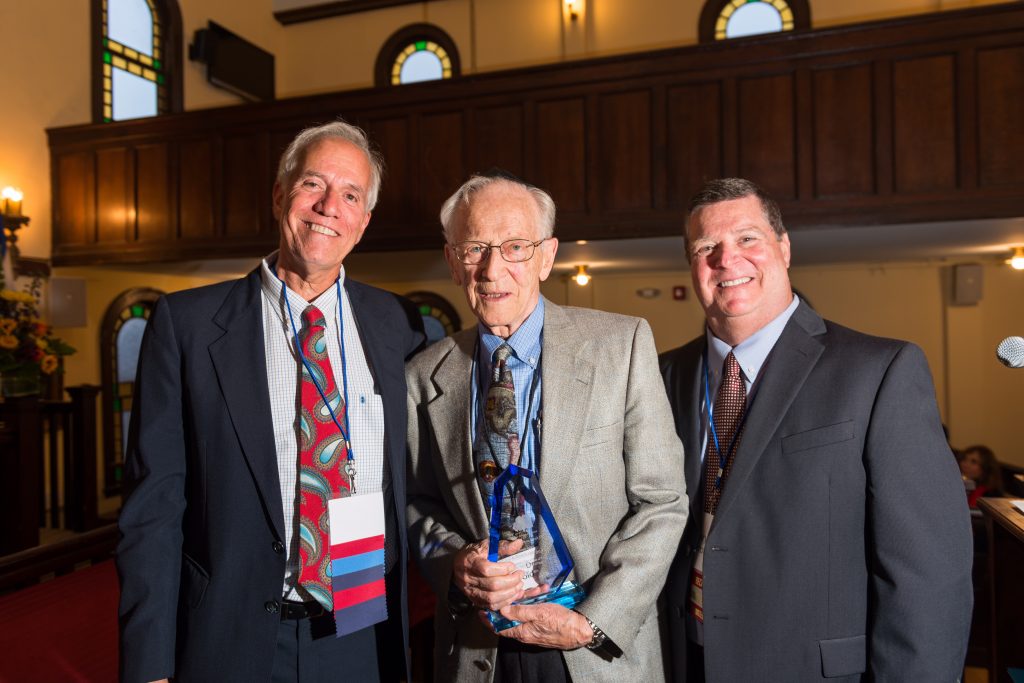 Dr Harold Osher ’44, Steve Brinn, and Gary Barron