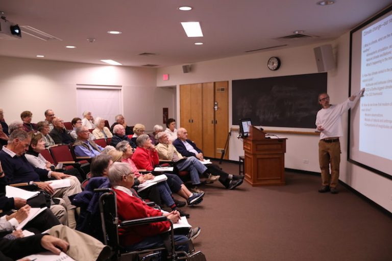 Phil Camill teaching his class