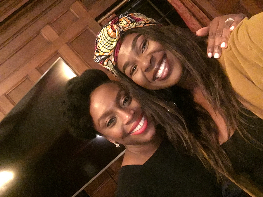 Anu’s selfie with Chimamanda Ngozi Adichie