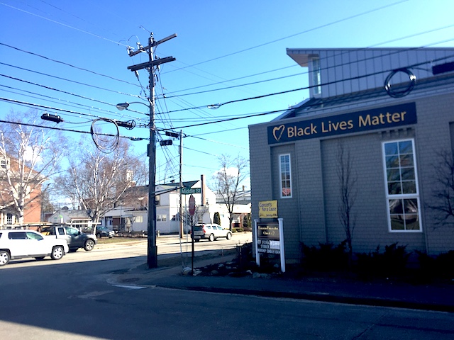 Black Lives Matter Sign on Church