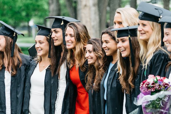 graduates taking pictures