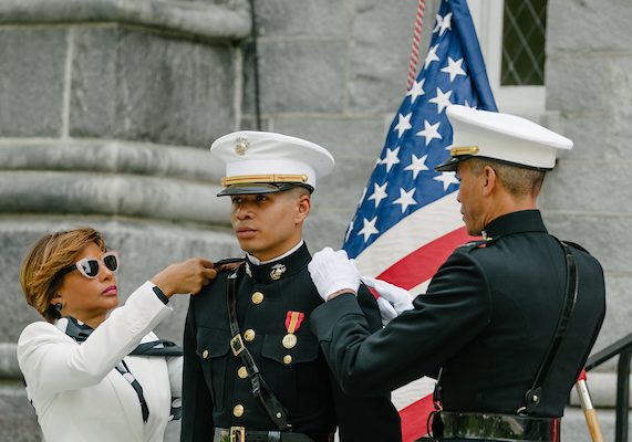 Charles Phillips Commission ceremony